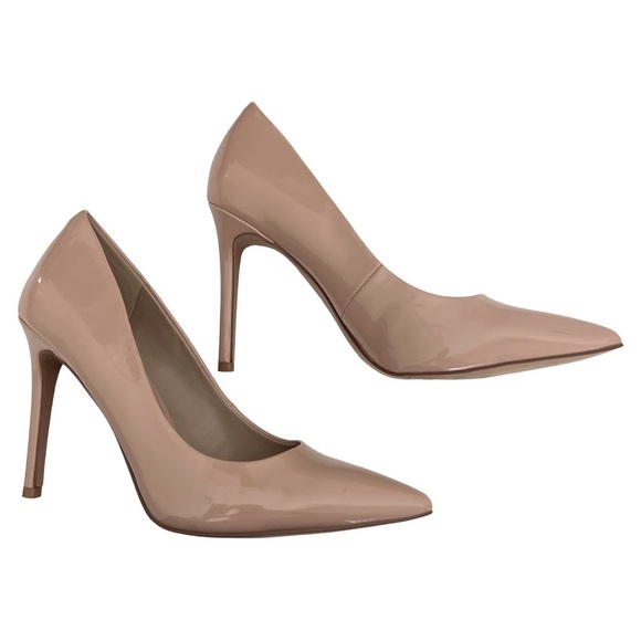 MIX NO. 6 • Nude Stiletto Pointed Toe Pump Heels - Picture 5 of 13